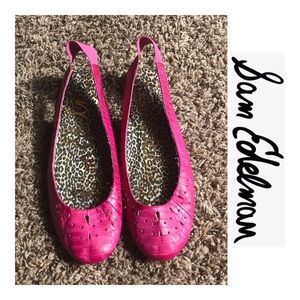 Sam Edelman Pink Slingback Flats